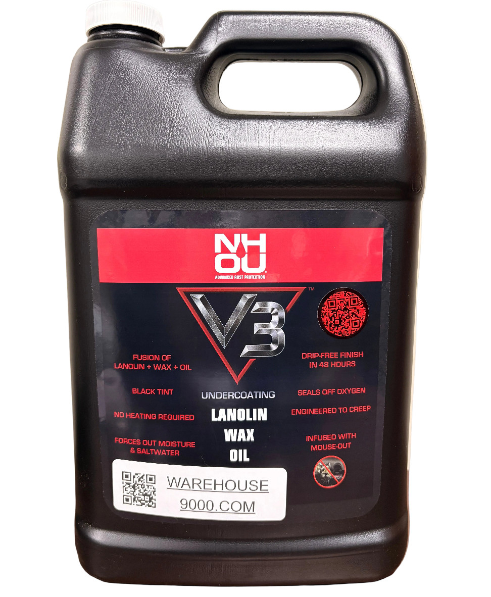 Complete NHOU V3 Black Pro Undercoating Gun – 2 Wand Kit (3 B Quart Bottles)