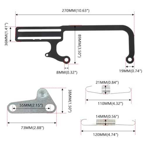 304147 EZ-EFI Cable Mount Kit Throttle Cable Mount Bracket Set Carburetor