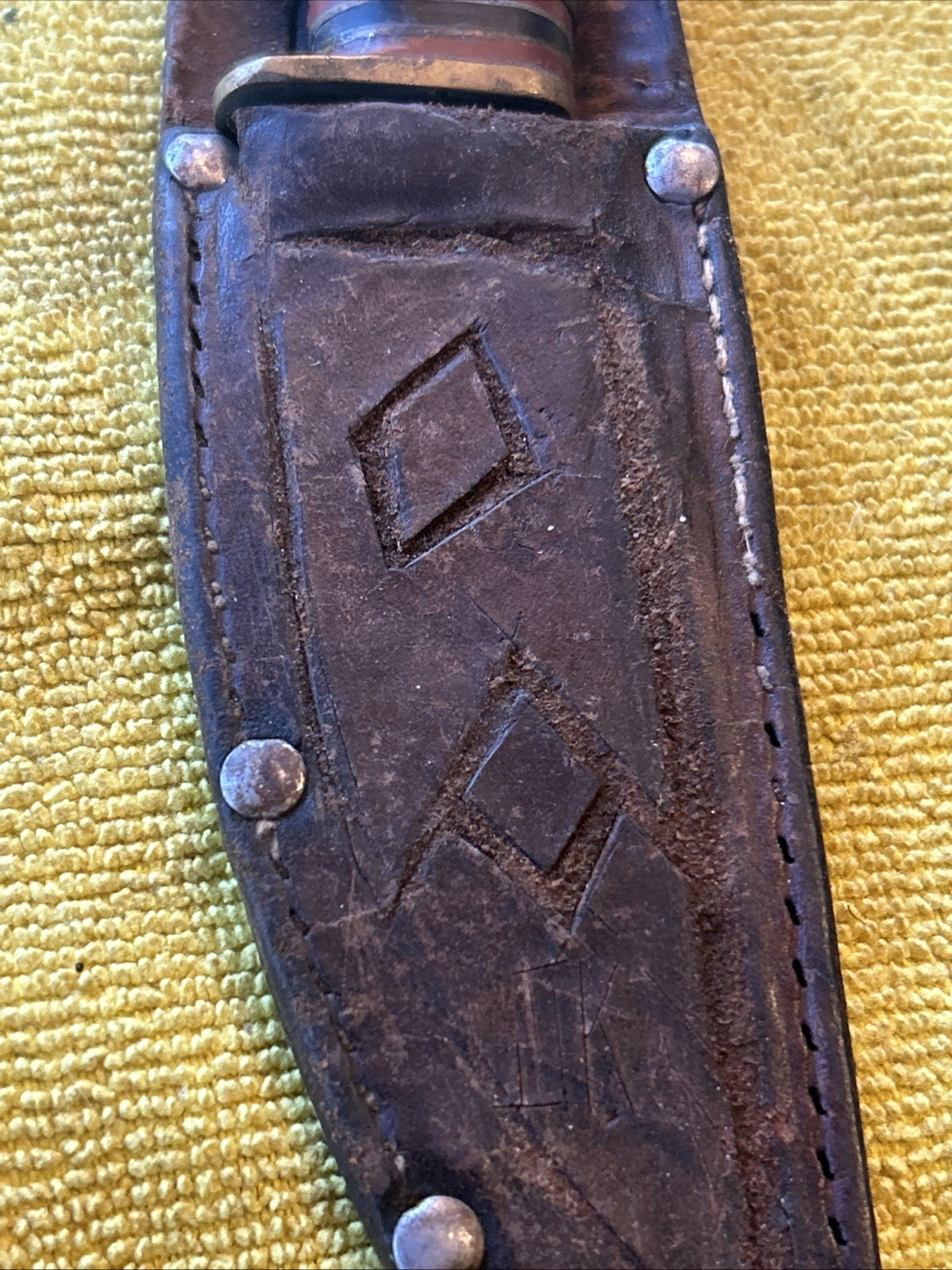 Marbles Gladstone Mich Woodcraft Pat 1915 Fixed Blade Knife W/Orig Sheath