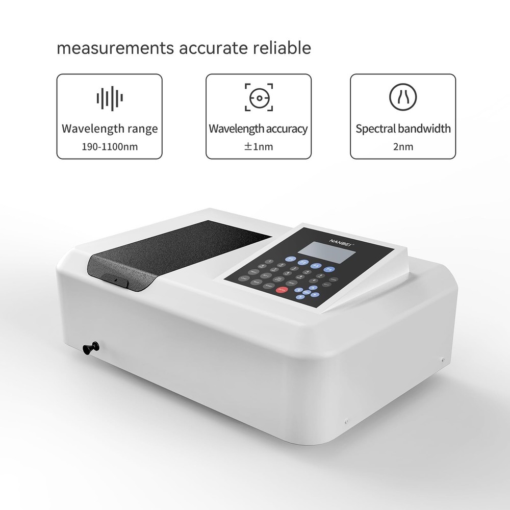 Ultraviolet Spectrophotometer with USB interfaces, lab Spectrophotometer,Wave...