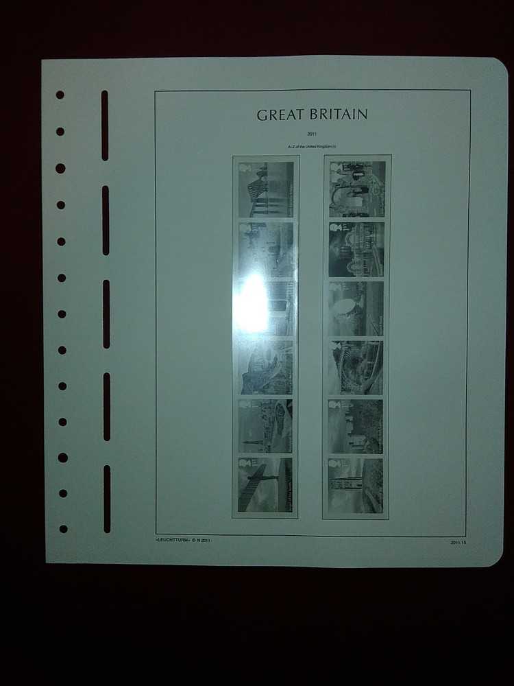 LIGHTHOUSE Commemorative Hingeless album pages Great Britain 2011 Used R2011.3