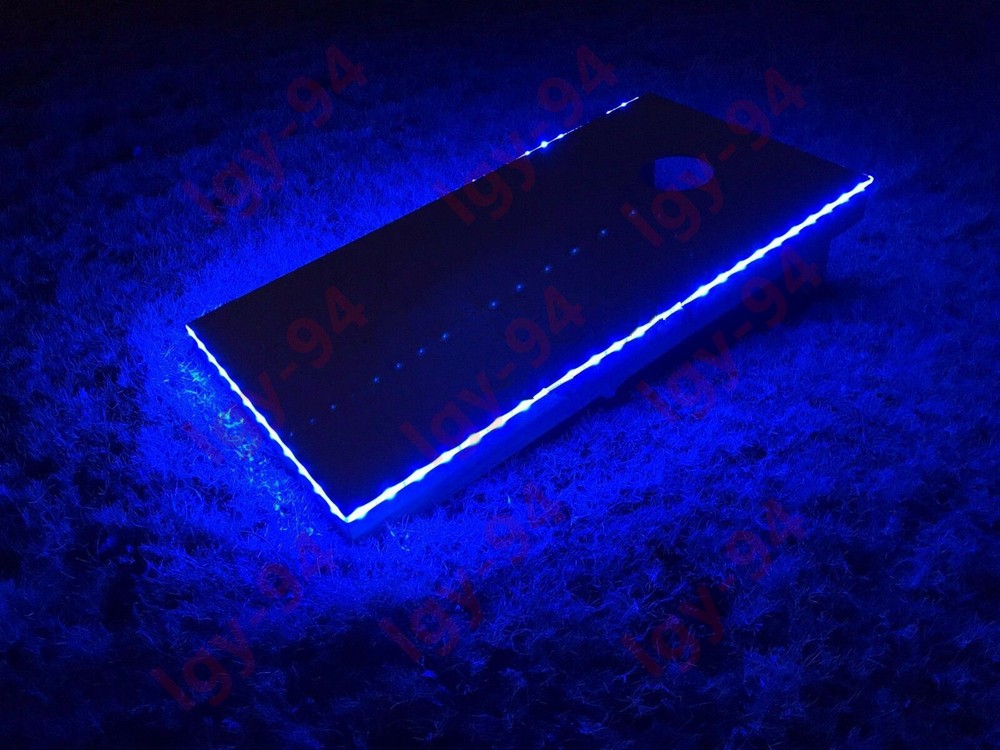 Blue Neon Glow EL Wire String Strip Decor Boat LED Light Car Party + Controller