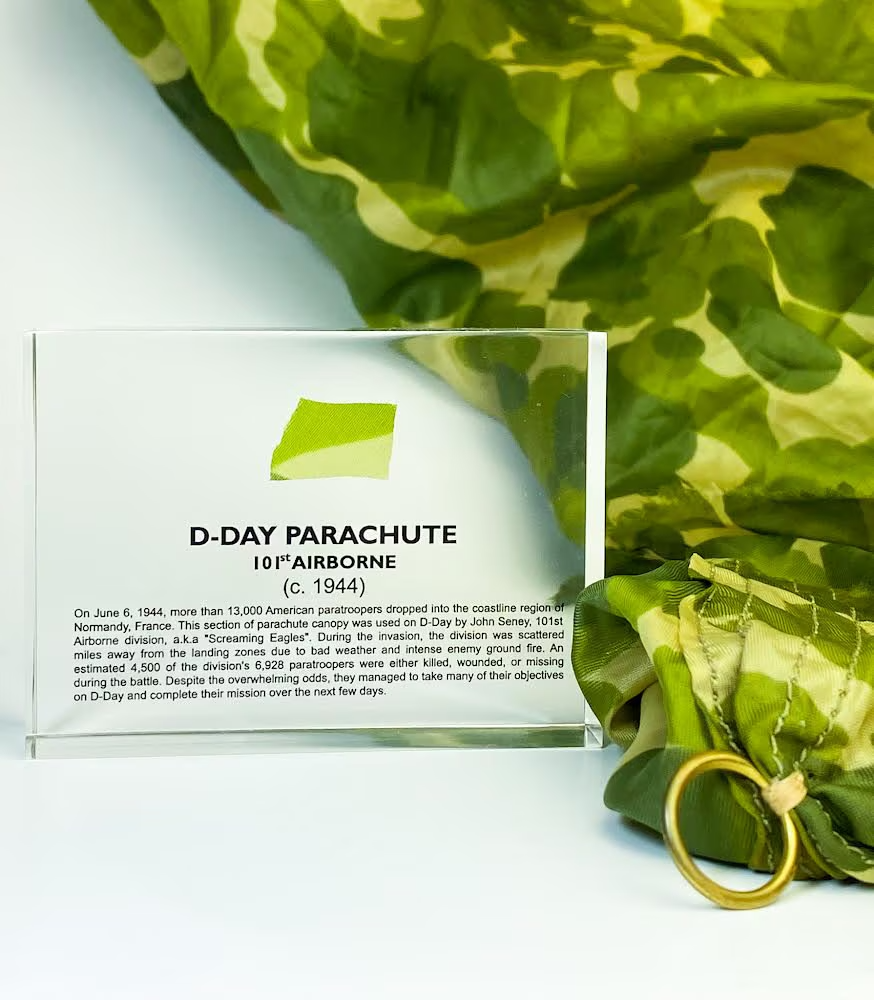 D-Day Parachute Artifact Display
