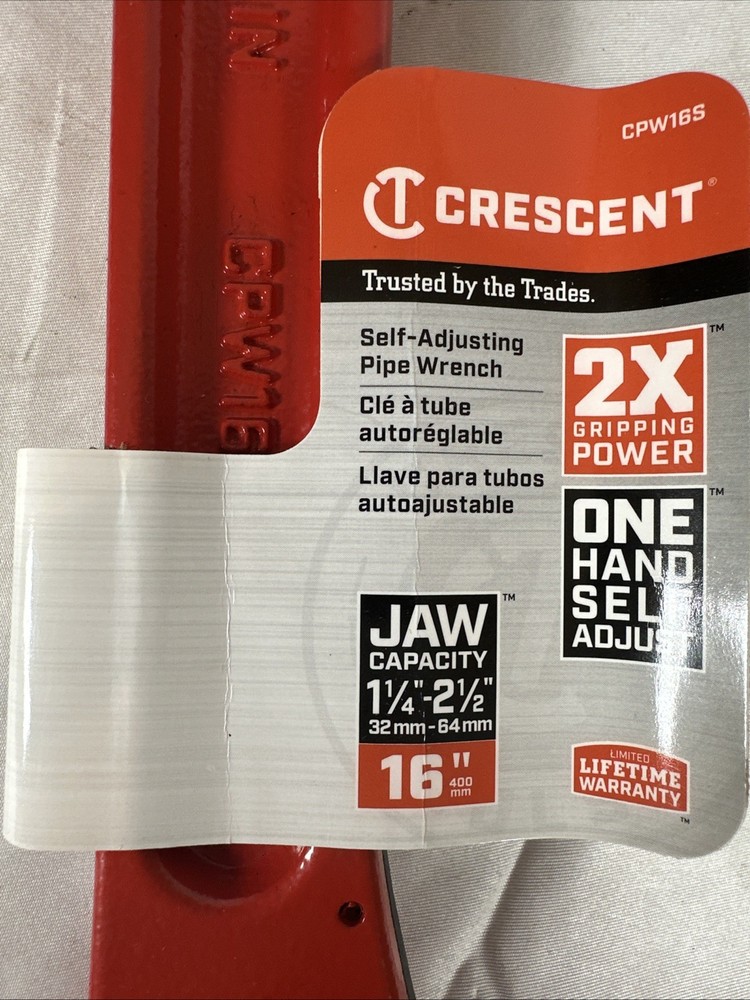 16 in. self adjusting pipe wrench