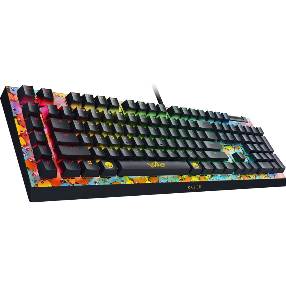 Razer BlackWidow V4 Green Switch Pokemon Kanto Starters Edition Mechanical