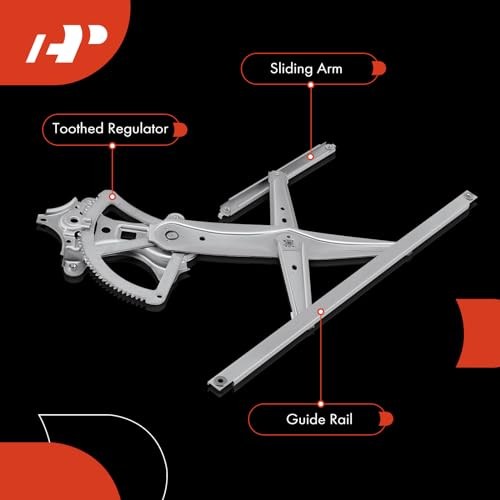 Power Window Regulator Without Motor Compatible with Front Passenger (RH)