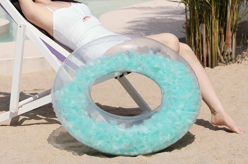 Transparent Float with Feather Filling