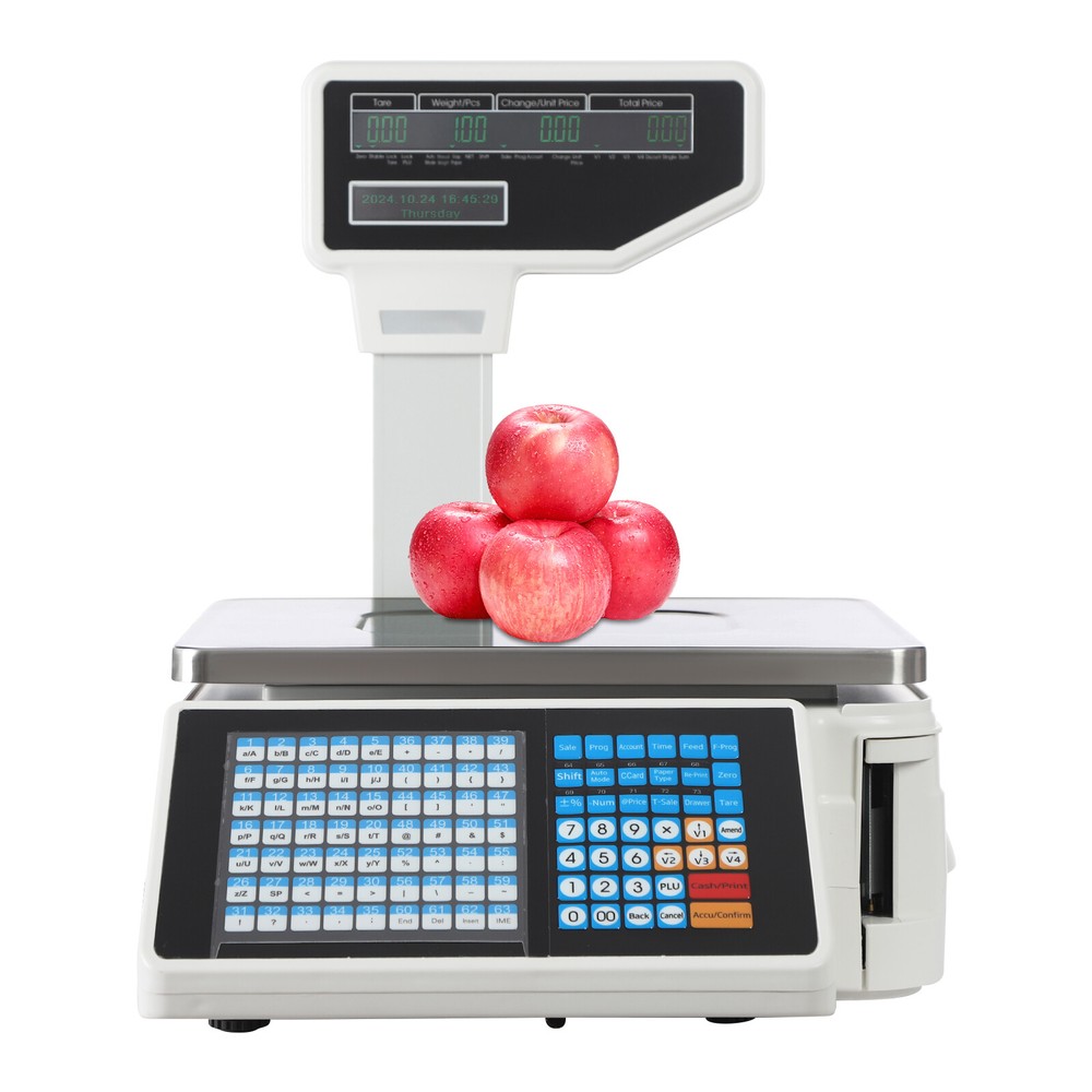 Electronic Weight Scale With Thermal Label Printer Digital Price Computing Scale