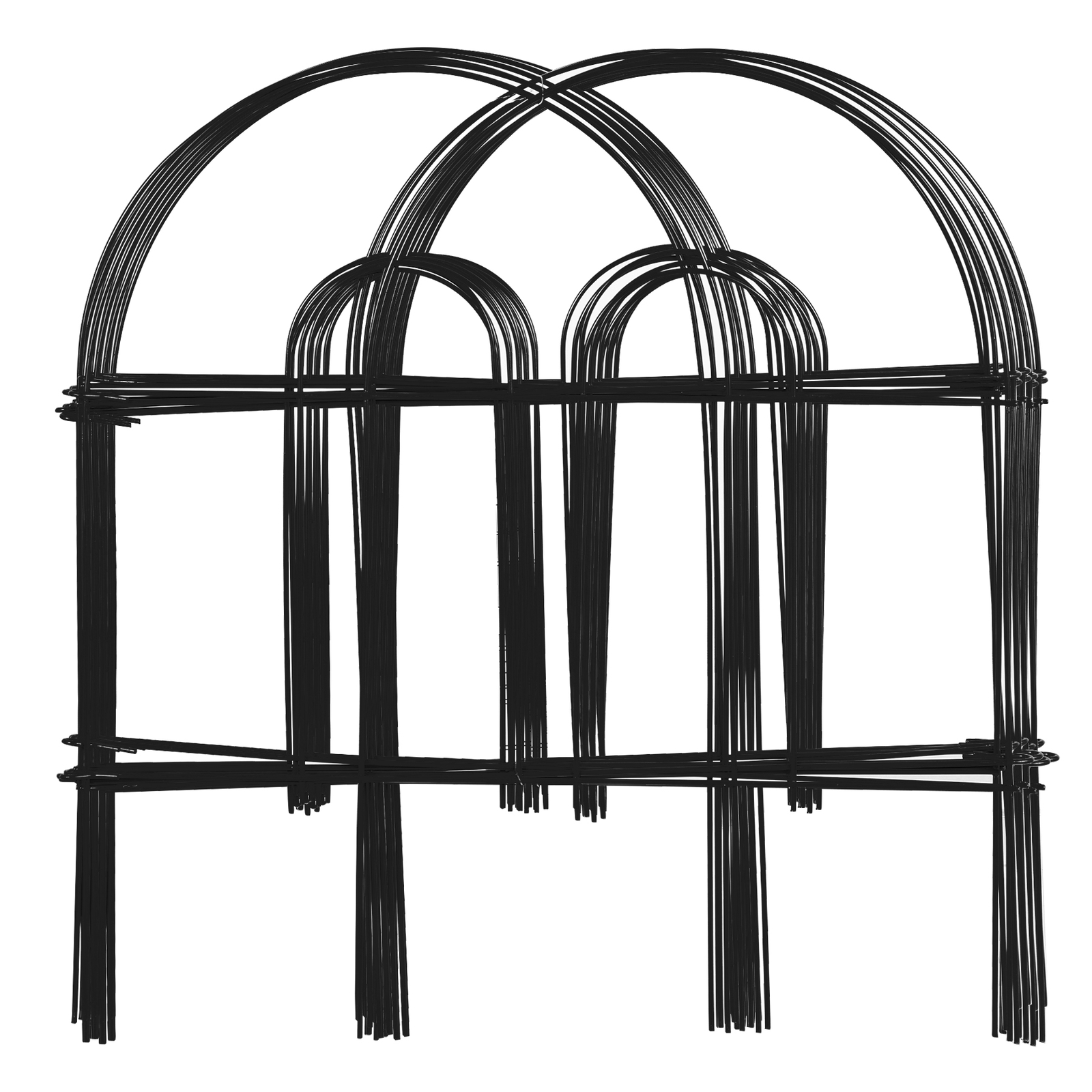 35 PCS Garden Fence 18'' Metal Border Folding Fence Pannel Animal Barrier Yard