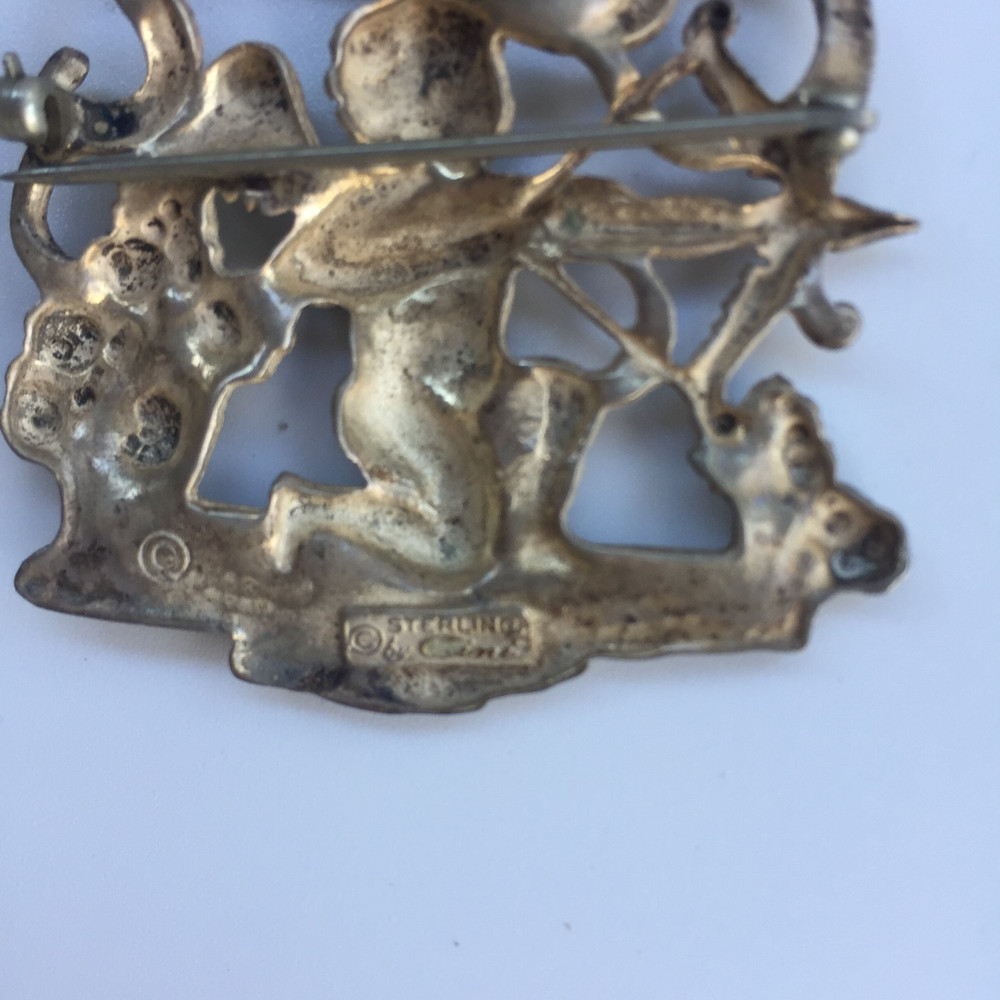 CINI STERLING SILVER SAGITTARIUS PIN