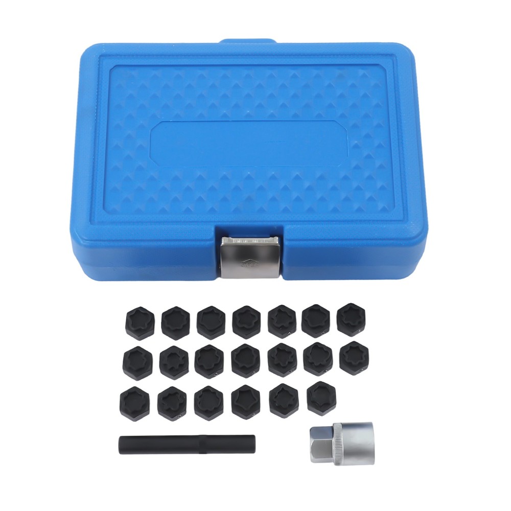 22pcs Universal Wheel Locking Key Socket Wheel Rim Lug Nut Master Removal Tool