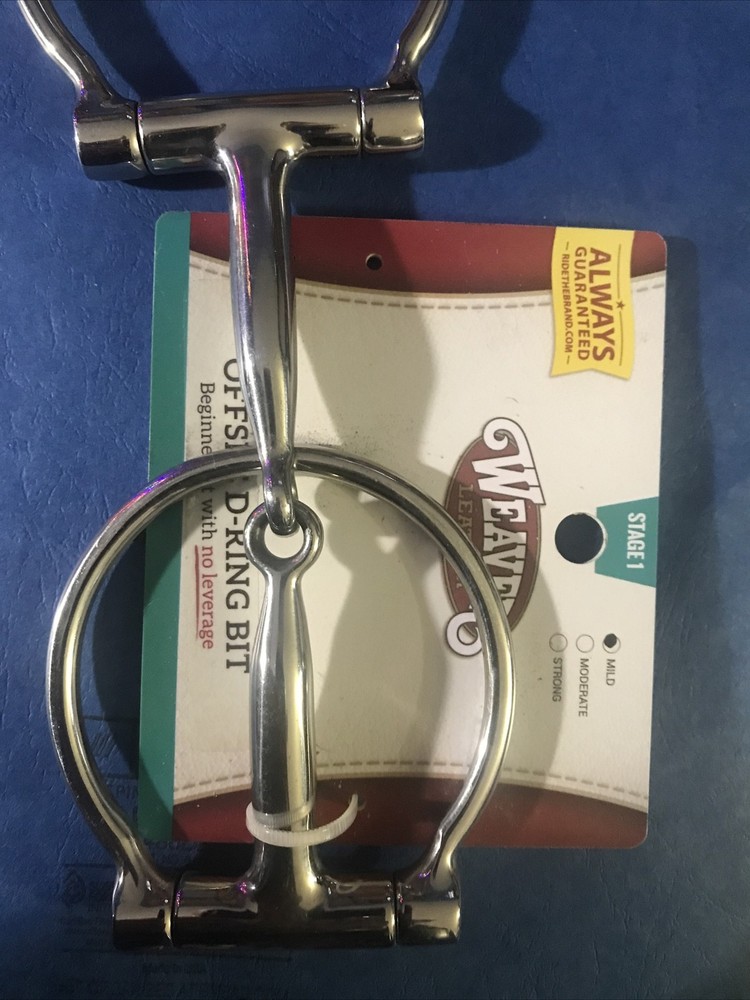 Weaver Offset D-Ring Bit. Beginner bit with No Leverage. Mouth With 5”