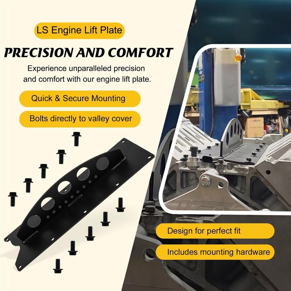 Efficient LS Engine Hoist Lift Plate – Stability Designed for Chevy LS Engines