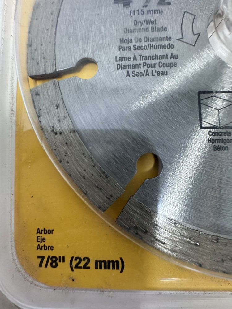 DEWALT 4-1/2" HP Segmented Diamond Blade (DW4782)