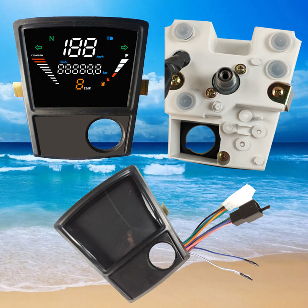 Digital LED LCD Odometer Motorcycle Speedometer for Honda C70