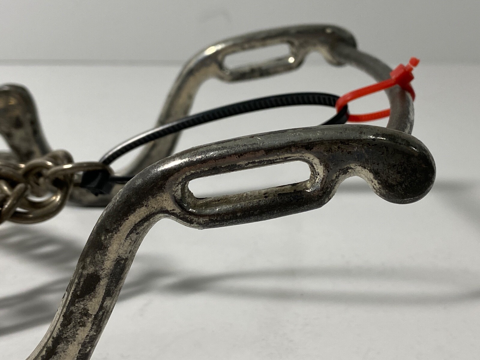 U.S. M1863 MODIFIED, BRIDLE CURB HORSE ARTILLERY BIT, CURB CHAIN, POST CIVIL WAR