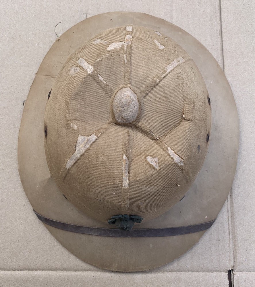 Original WWII USMC Sun Hat Pith Helmet 1943 Dated