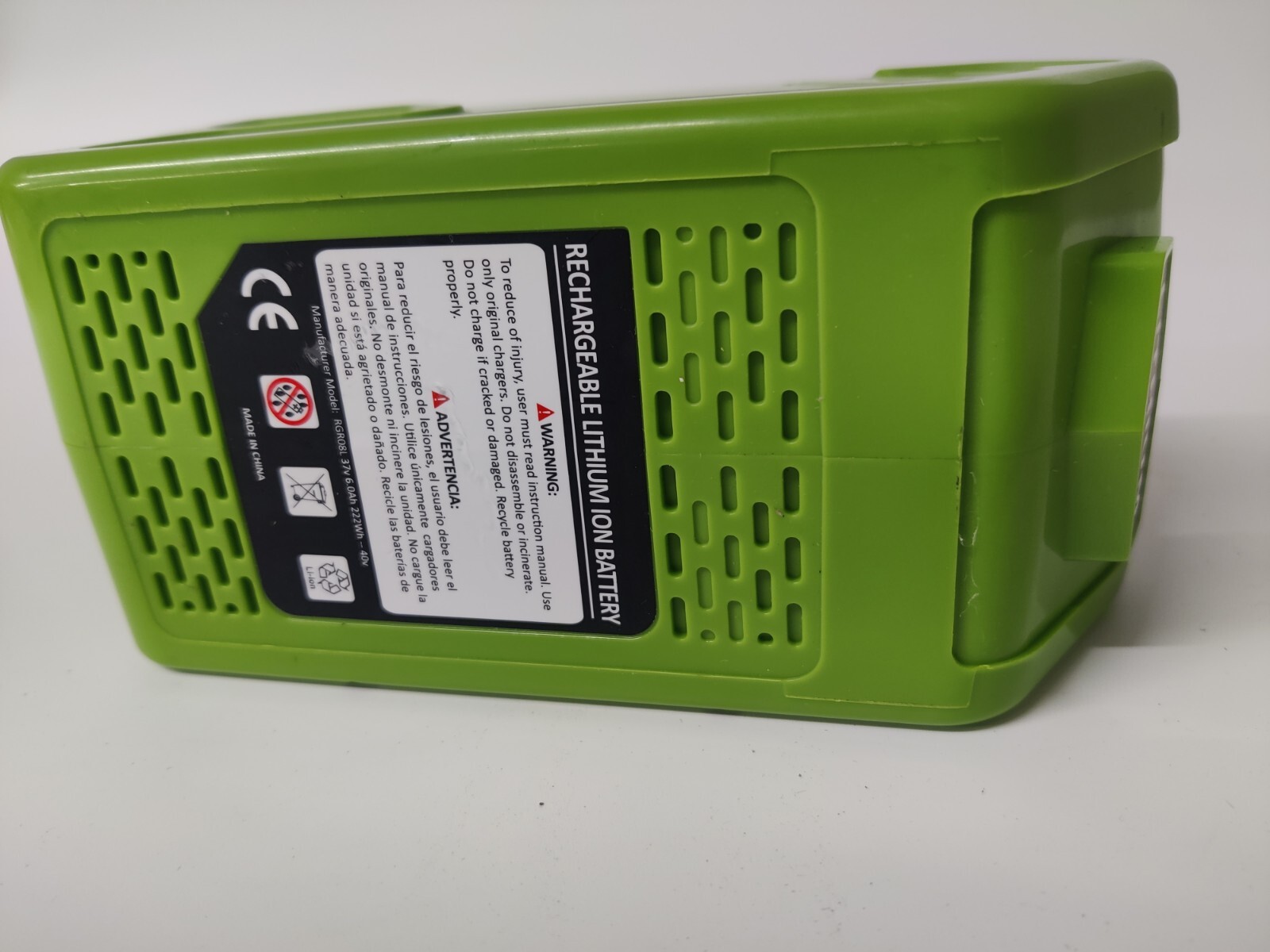 LOT of 2 40V 6.0Ah For Greenworks G-MAX Li-ion Battery w/ Charger