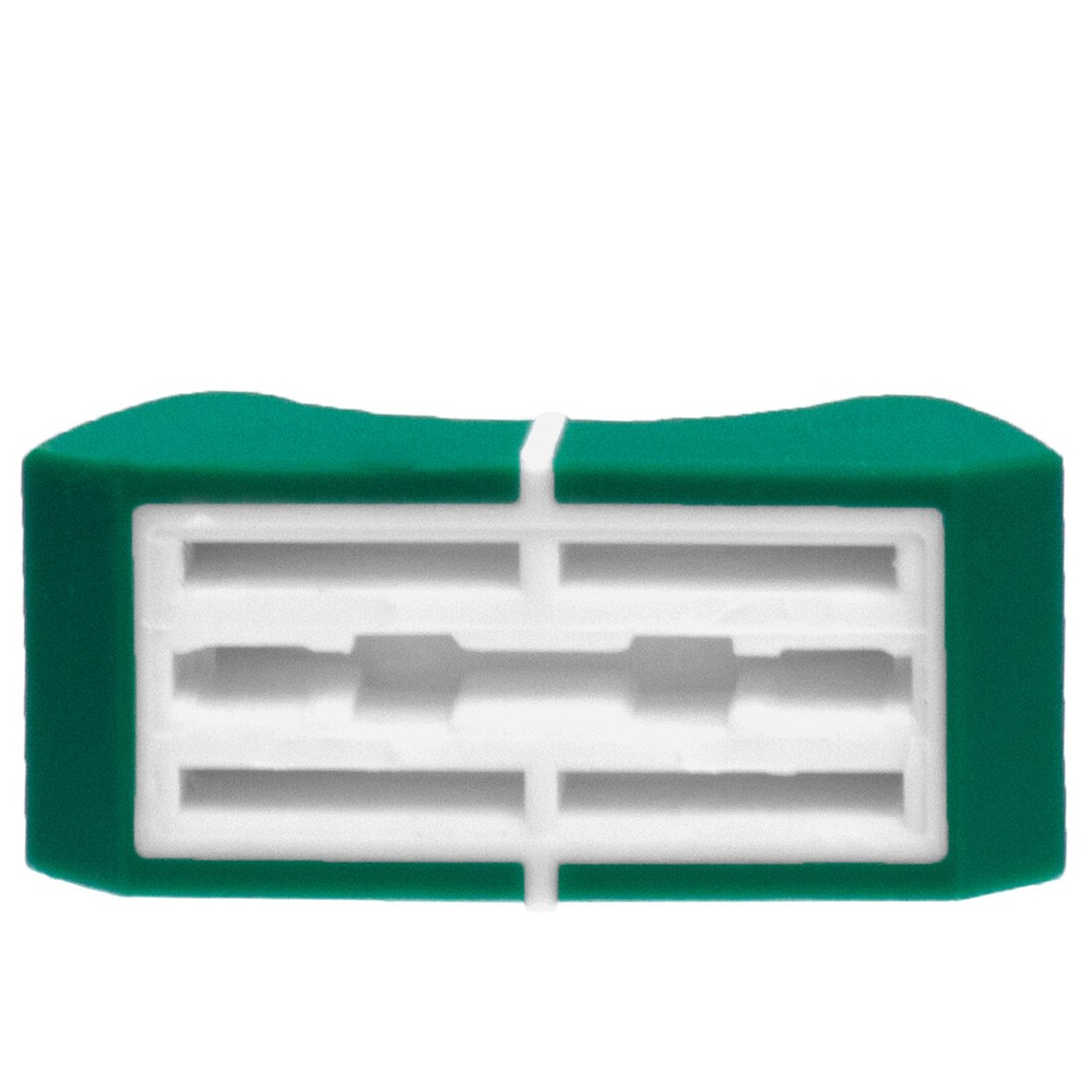 6x FADER KNOBs CAPs GREEN white 0.73" slide potentiometer mixer replacement