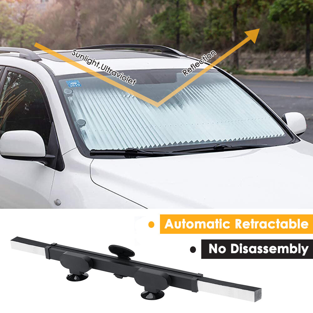 Retractable Car Windshield Sun Visor Shade Front Window Folding UV Block Cover