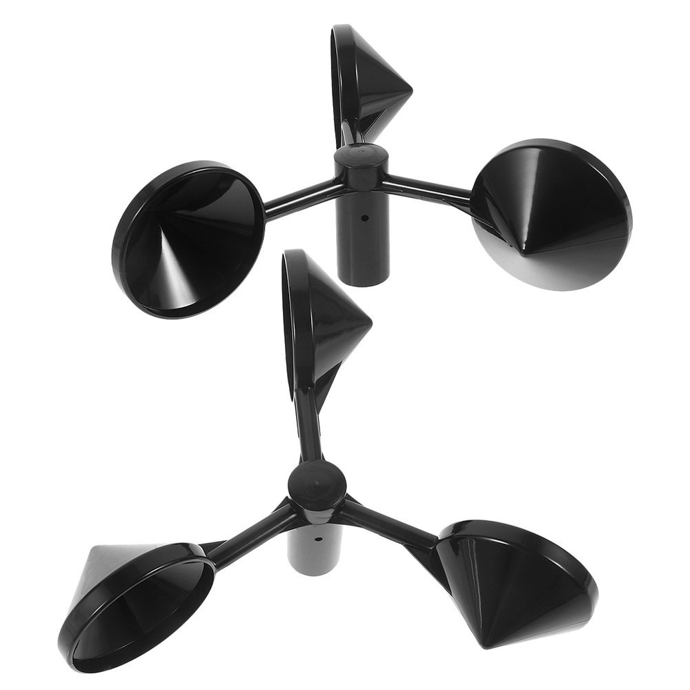 2 Pcs Wind Cup Anemometer with Direction Measurement Device Handheld