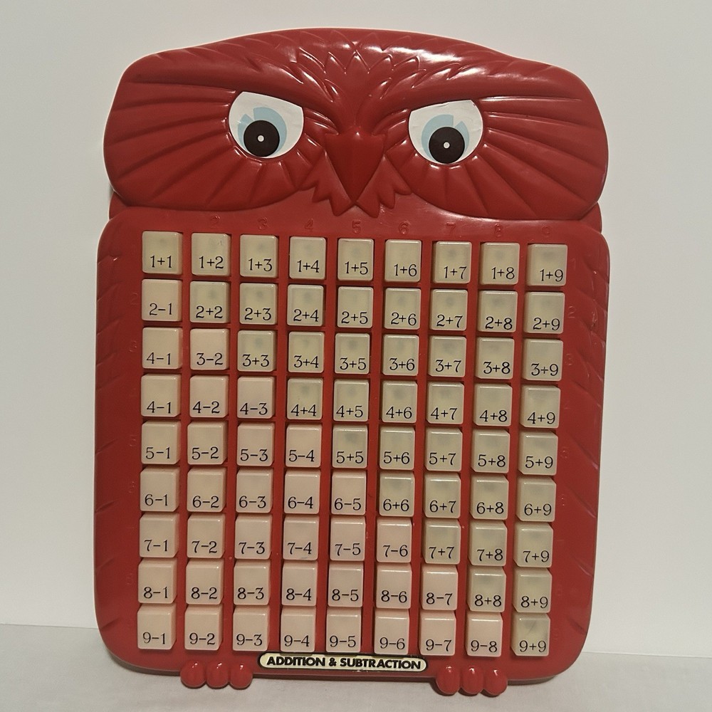 Vintage Magic Math Machine Touch & Learn Addition & Subtraction Learning Aid Toy
