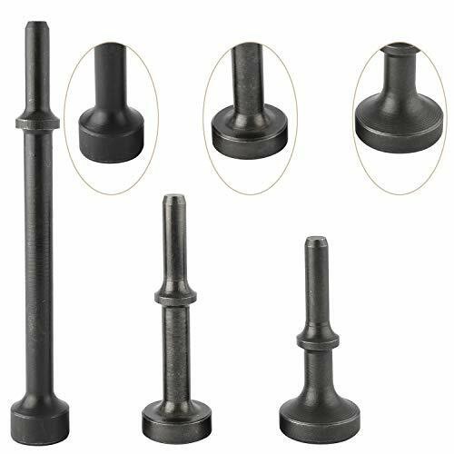 4Pcs Air Hammer Attachments Smoothing Pneumatic Chisel Drill Bits with Spring