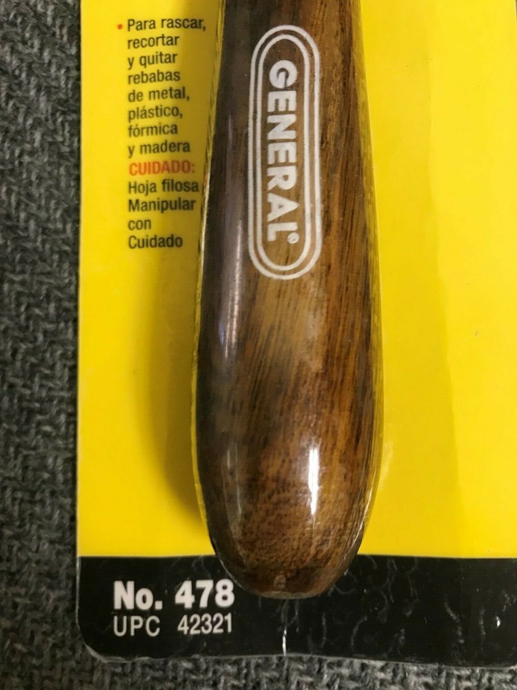 TRIANGULAR SCRAPER 6" - GENERAL TOOLS #478 - NEW IN BLISTER PACK