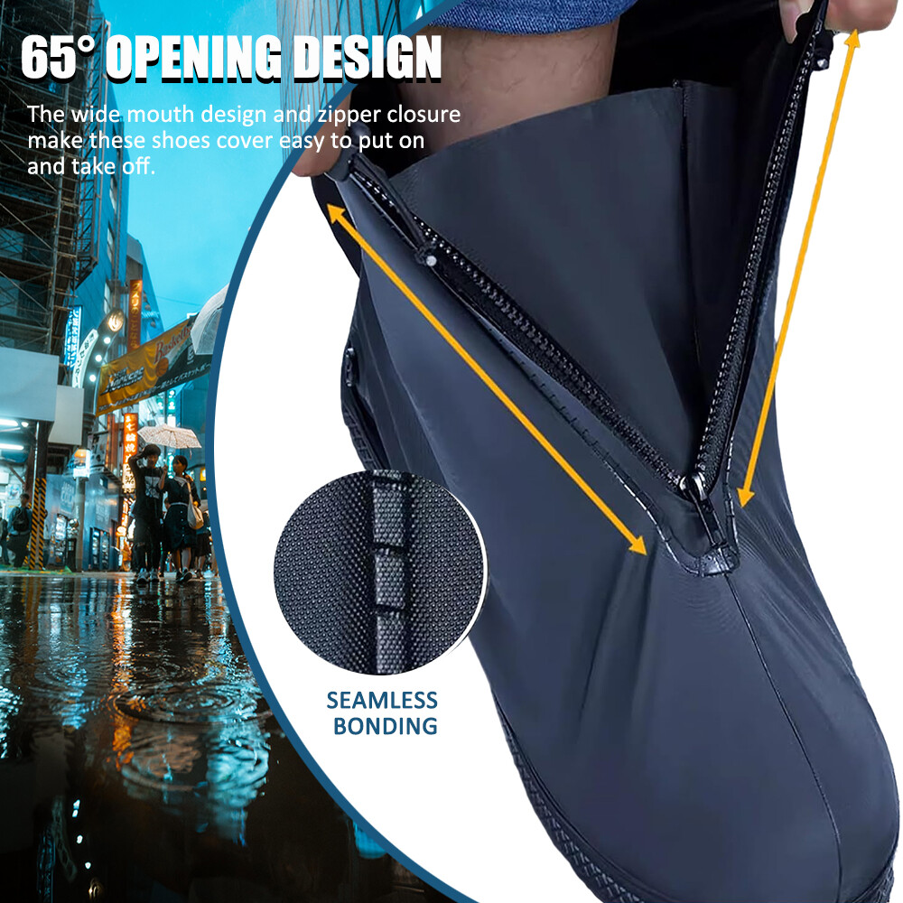 Anti-slip Rubber Shoe Covers Reusable Rain Snow Boot Waterproof Shoes Protector