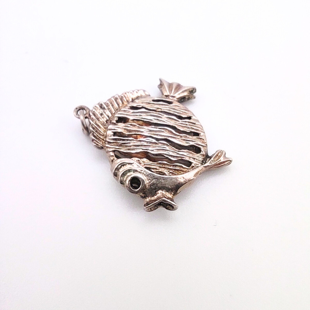 Vintage Silver Fish Charm