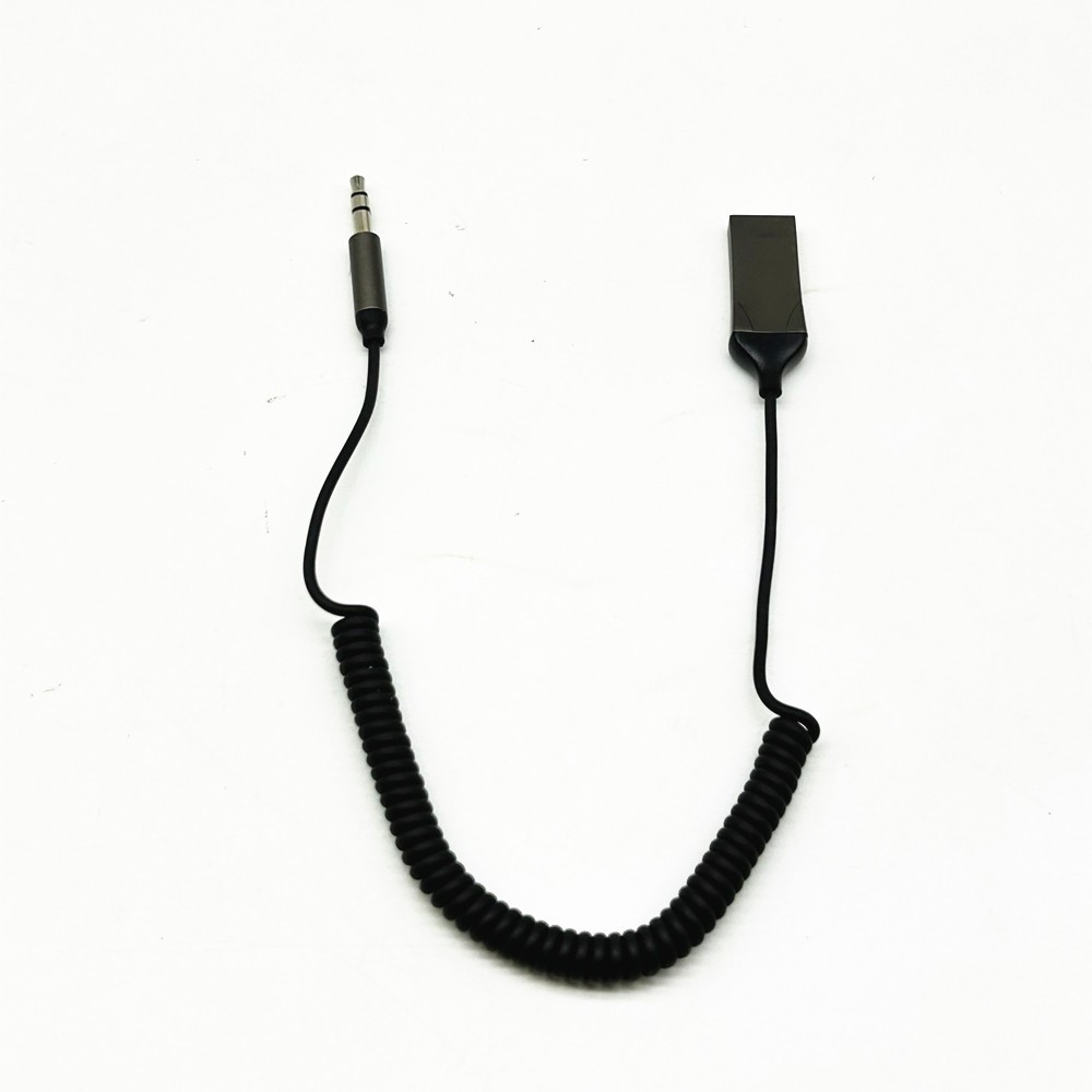 Bluetooth Wireless Receiver Adapter USB 3.5mm Jack Audio Cable For Car Stereo