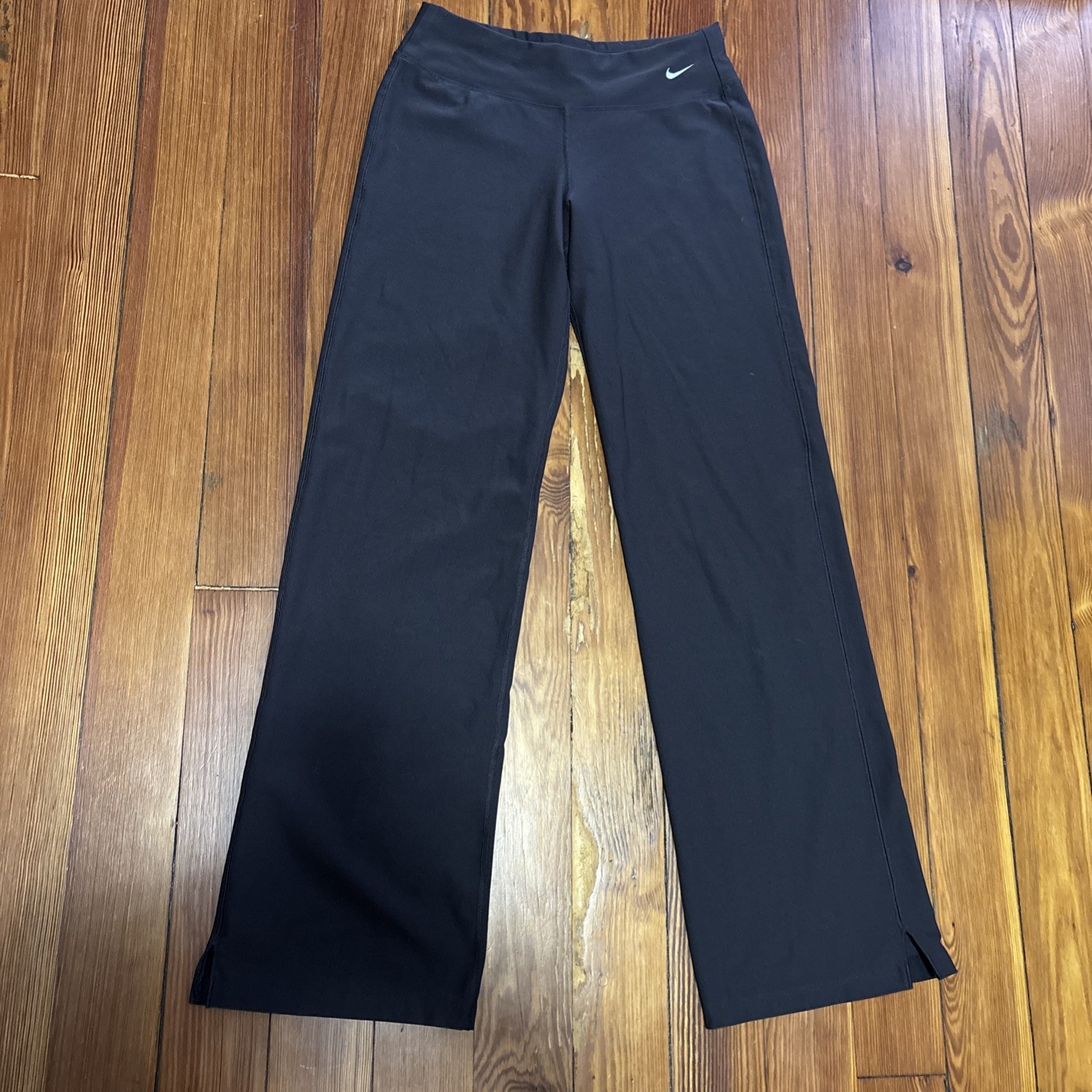 Nike Pants Womens Small Brown Dri-Fit Straight Leg Yoga Workout Athletic Gym