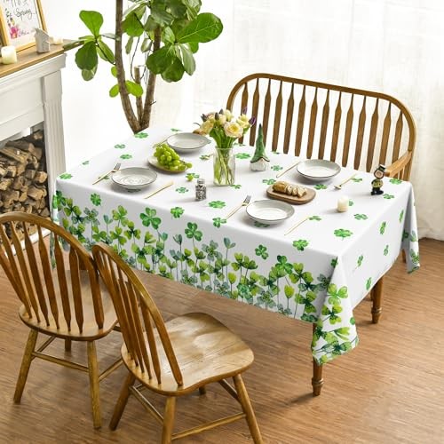 St. Patrick's Day Rectangular Tablecloth 60×120 60" x 120" (Rectangular) Green