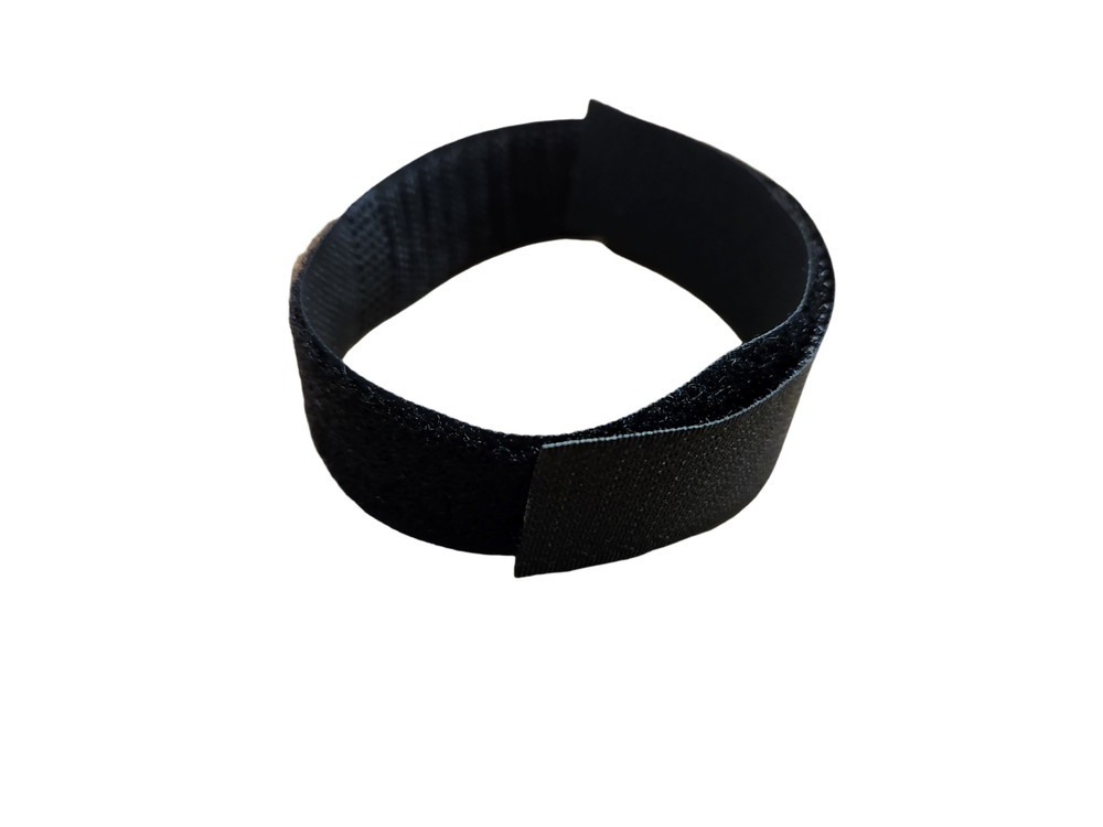 Black 1" x 13.5" Hook & Loop Non-Adhesive Strips - 4000 Quantity