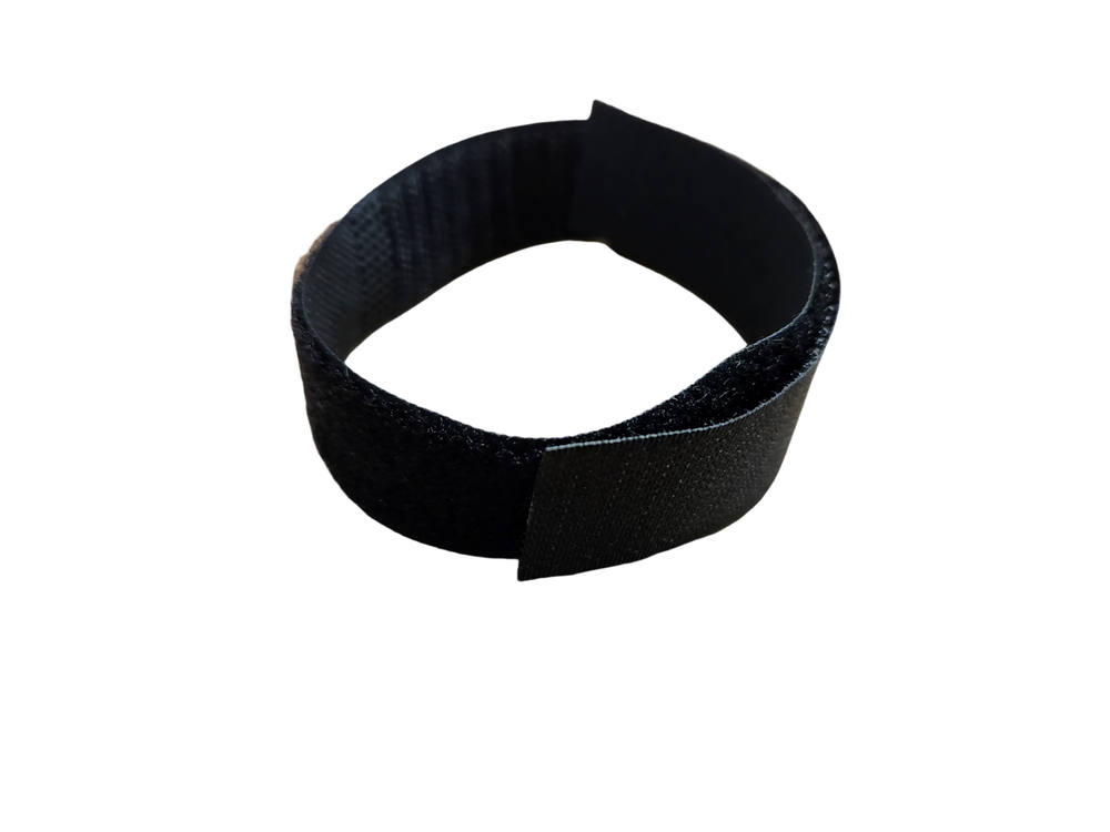 Black 1" x 13.5" Hook & Loop Non-Adhesive Strips - 4000 Quantity