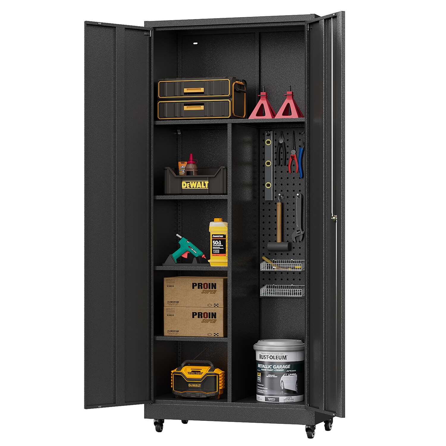 Rolling Garage Cabinet Set Workshop Set Garage Cabinets Storage System Tool Boxs