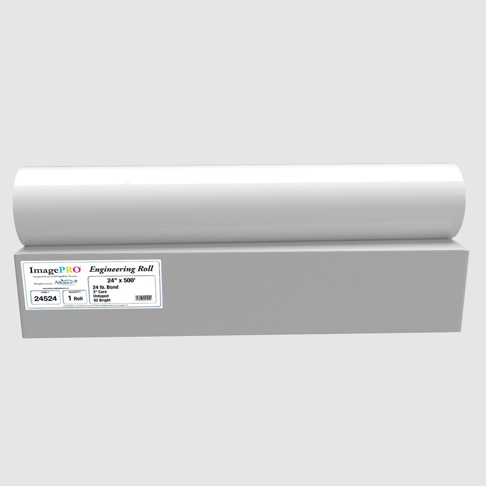 ImagePro Paper Engineering Rolls for HP PageWide Printers 3" Core 92 Bright
