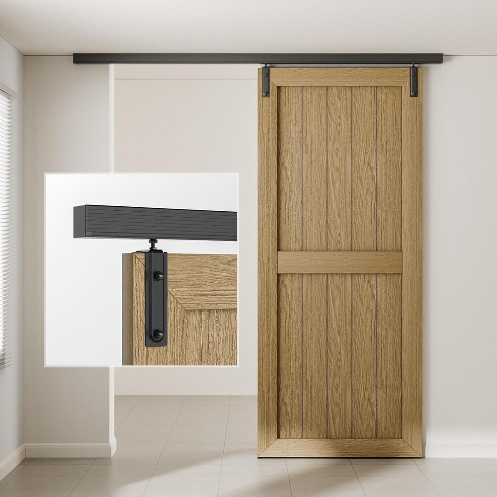 Ceiling Mount Box Rail Sliding Barn Door Hardware Kit  Barn Door System