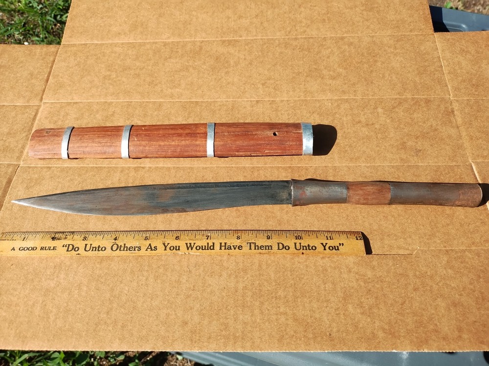 Vintage Burmese Dagger Knife 16"