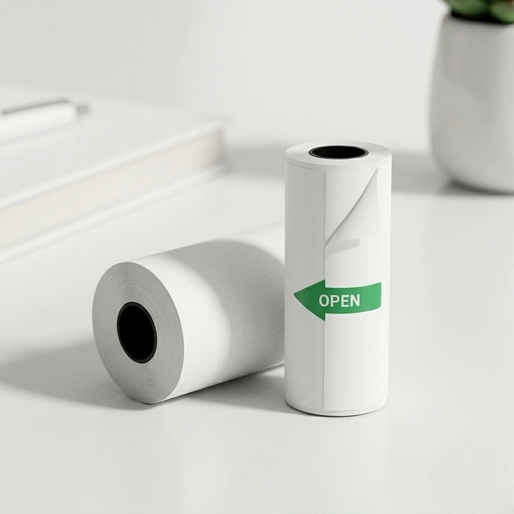 Portable Bluetooth Thermal Label Maker Printer with Paper Rolls