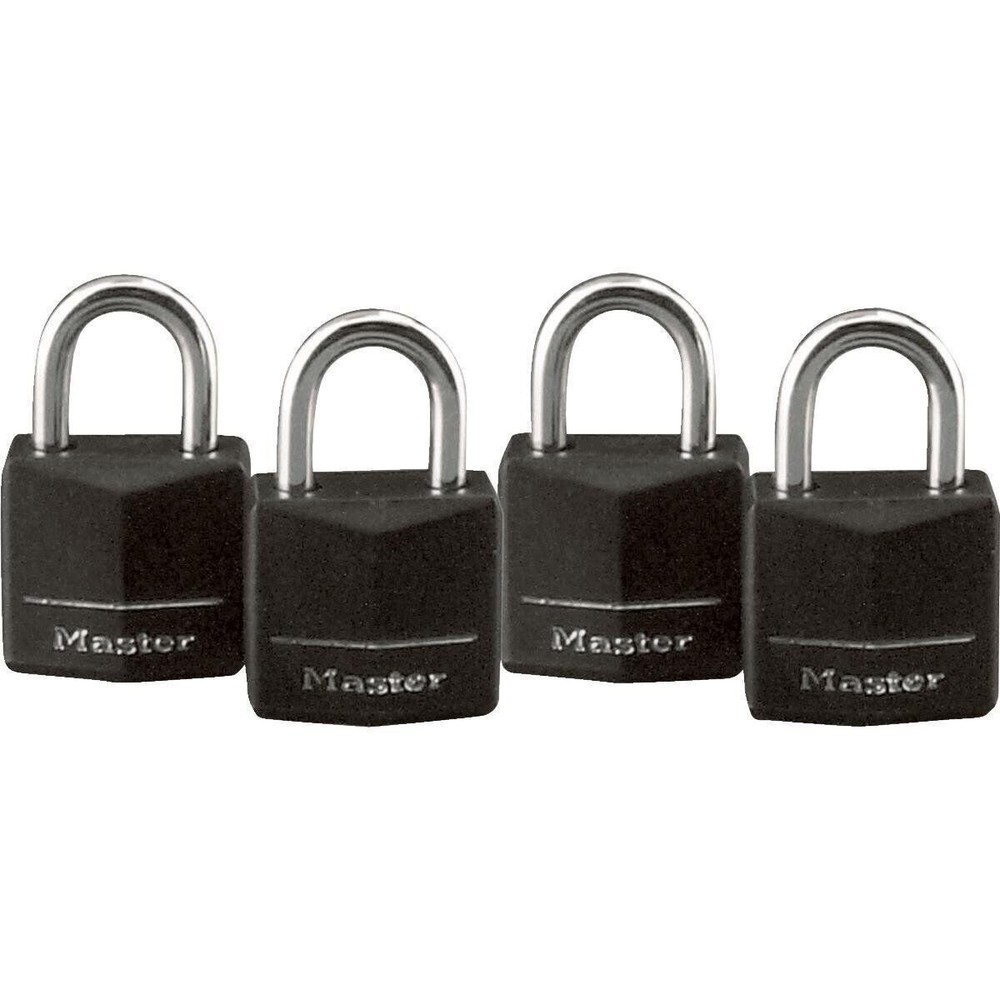 Master Lock 4Pk 3/4" Cvr Alu Padlock