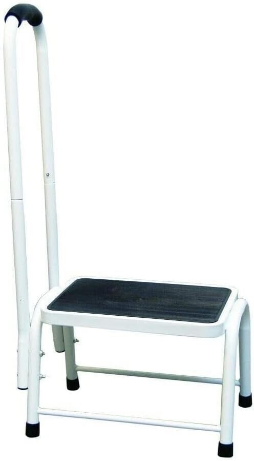 Non Slip Safety Step Stool w Handle Bath Kitchen Mobility Support Aid Portable