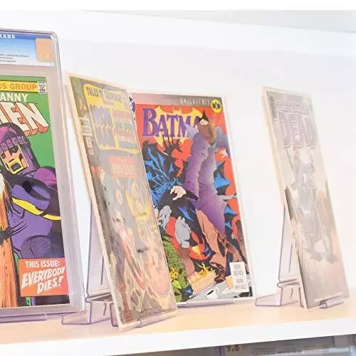 CollectorMount Comic Mount 5 Pack, Comic Book Shelf Stand or Wall Mount Display,