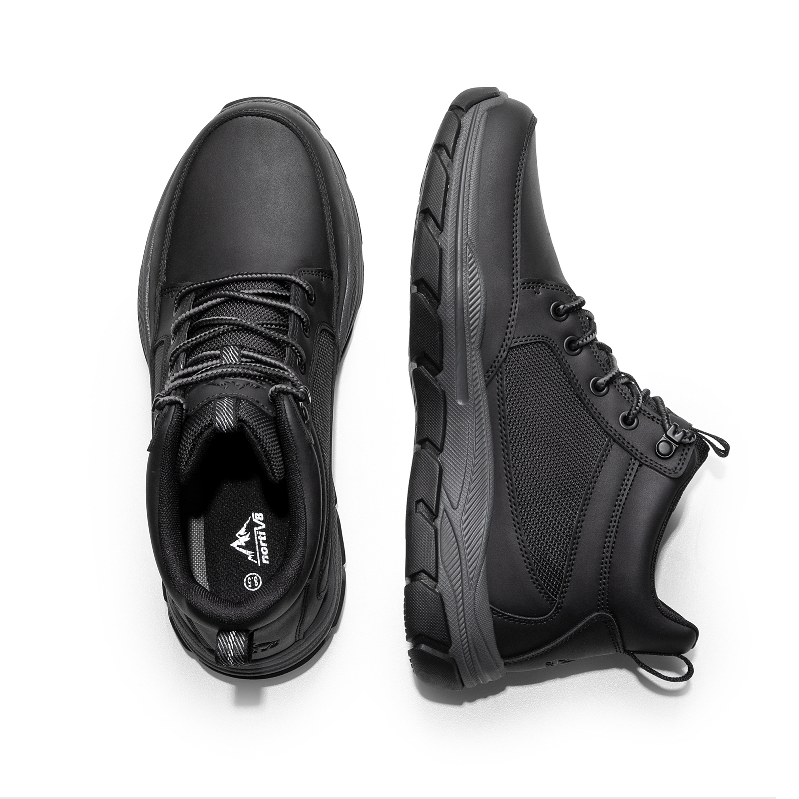 NORTIV 8 Mens Hiking Boots Lightweight Breathable Ankle Lace Up Chukka Boots