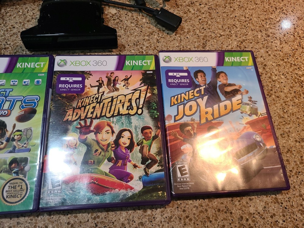 Microsoft Xbox 360 Kinect Sensor Bar Model 1414 with Kinect Sports Game Bundle