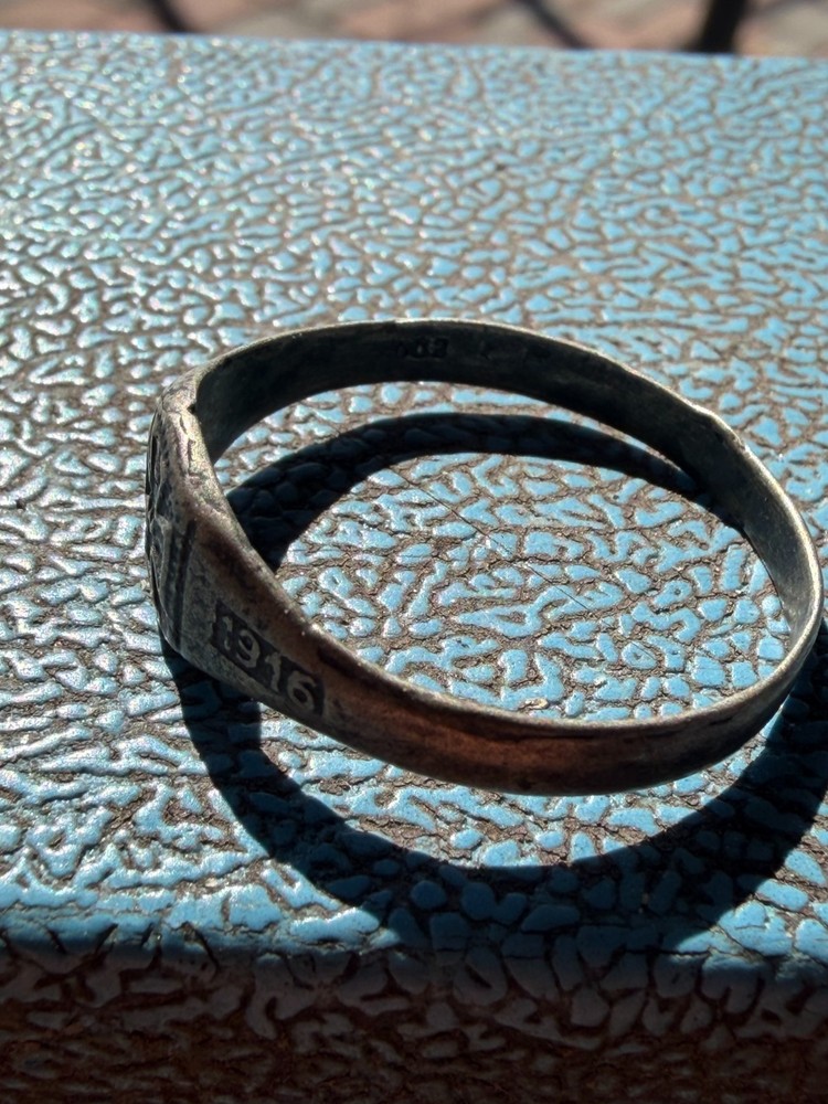 German silver Ring. WW2.