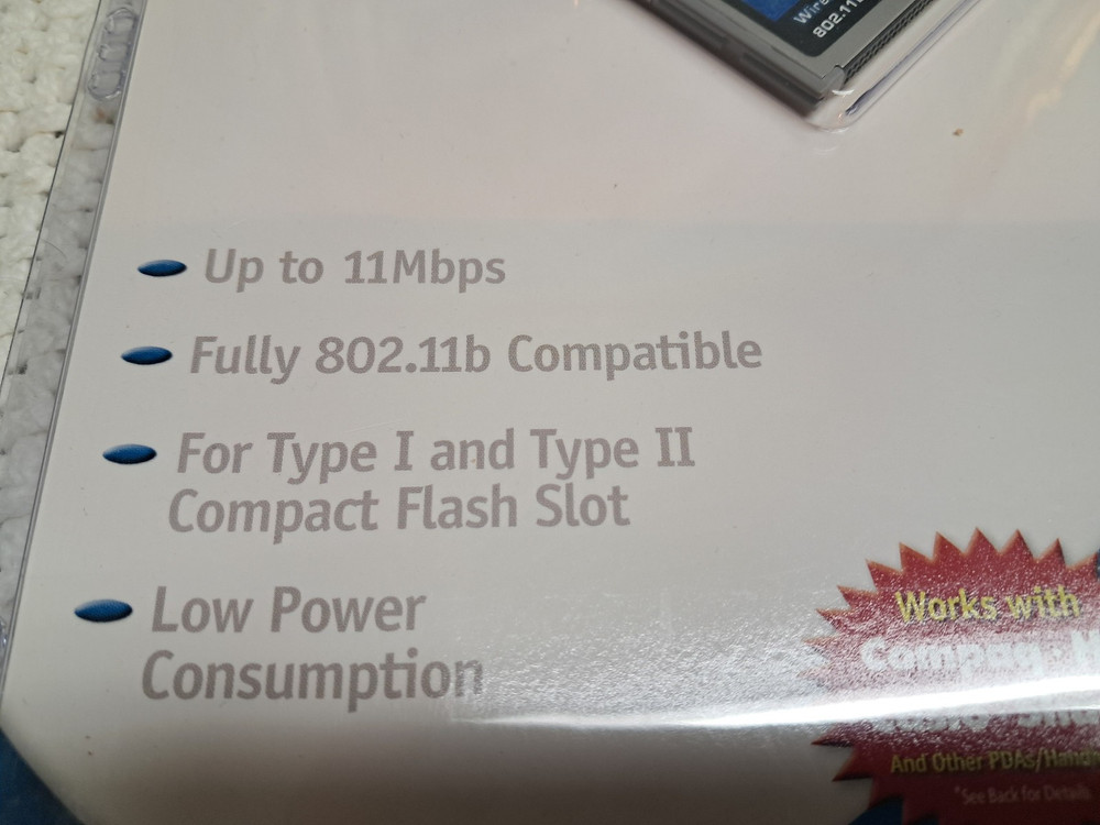 D-Link Wireless Wi-Fi CompactFlash 802.11b Adapter (DCF-660W)