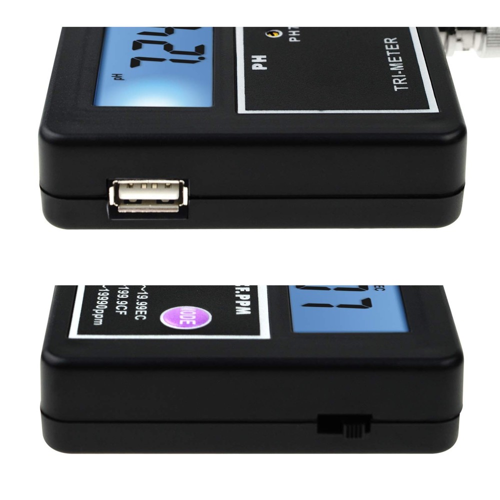 5-in-1 Water Quality Multi-Parameter PH EC CF TDS (ppm) Temperature Test Mete...