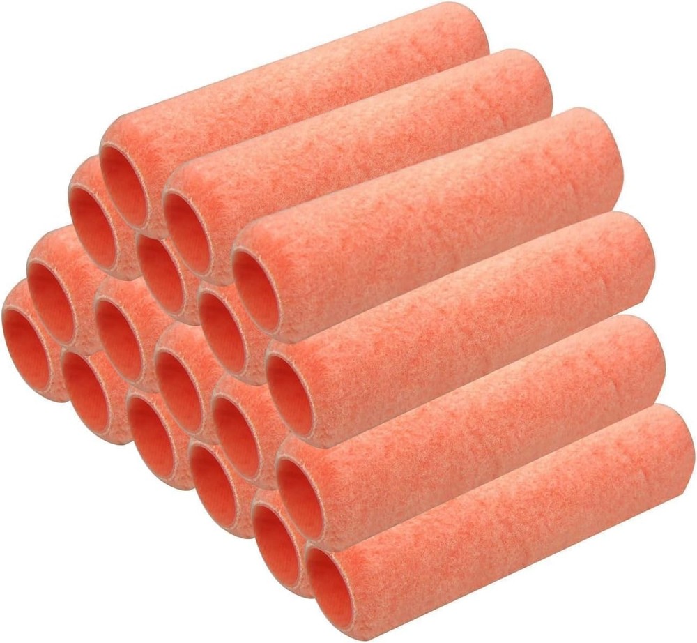 Versatile 9-Inch Paint Roller Covers, 18-Pack for Smooth & Textured Surfaces