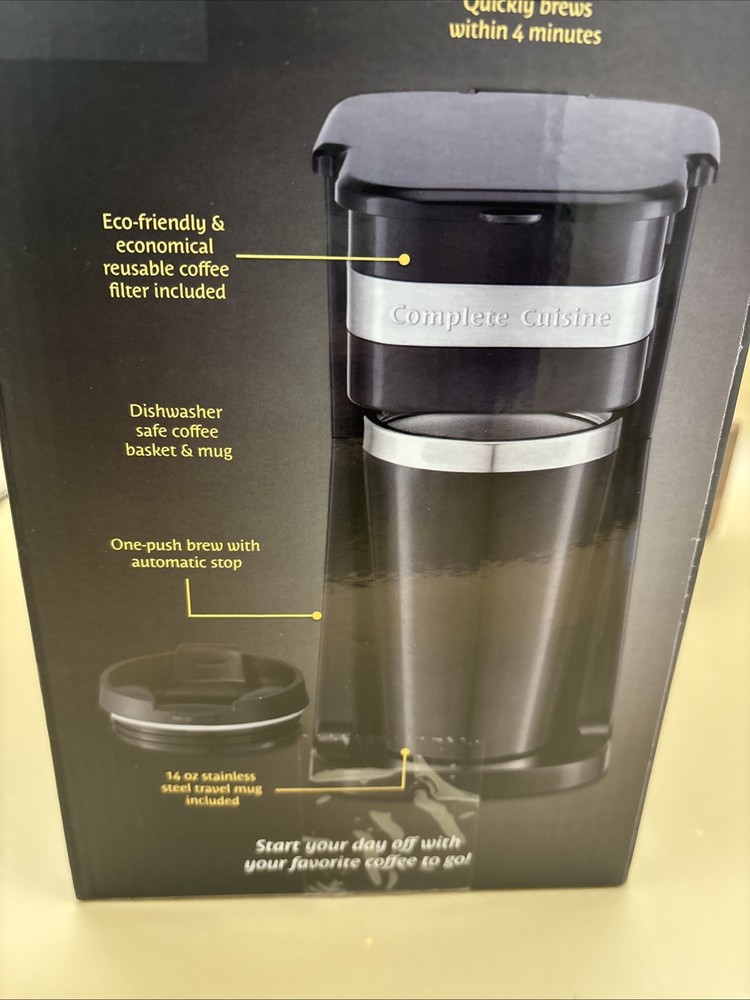 Single Serve Coffee Maker & Travel Mug